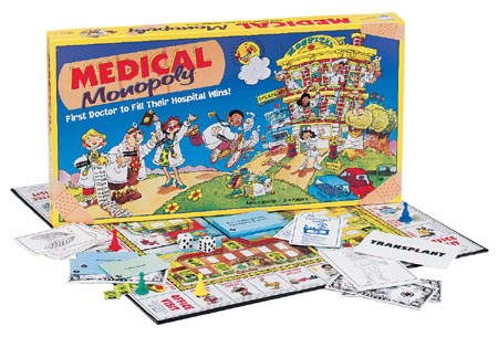 Medical Monopoly Game Board Details